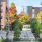 colorful trees in the downtown area